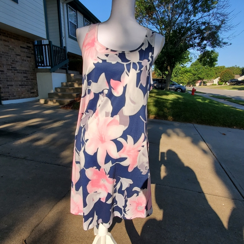 Hibelle racer back tshirt midi dress L